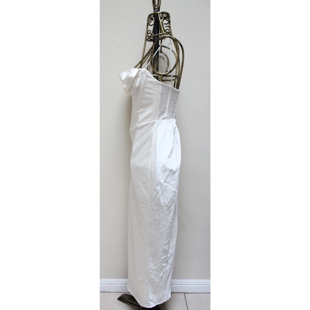 House of CB Ivory Charmaine Corset Midi Dress Size Medium - Picture 3 of 8